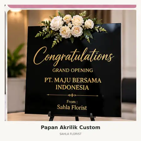 Papan Bunga Akrilik Jeneponto